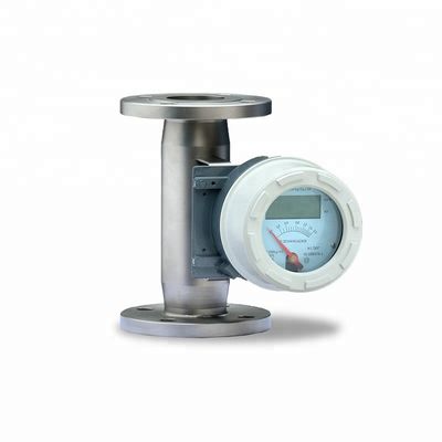 Laju Aliran Rendah Rotameter Flow Meter Gas Koneksi Flange Untuk Industri