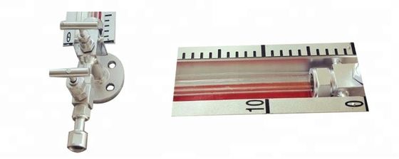 Direct Reading Glass Tube Level Gauge Arah Pengamatan yang Dapat Disesuaikan Dengan Indikator Level Kaca Samping