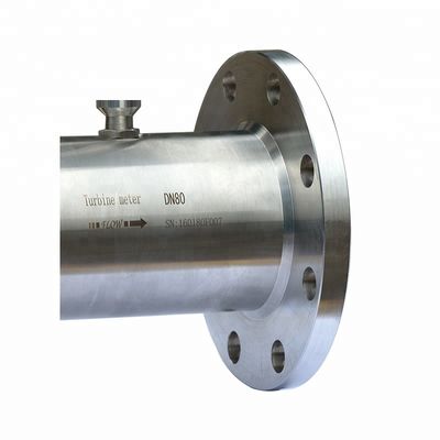 Gasoline Turbin Air Flow Meter Sensor 304 316L 321 Bahan Dengan Output Pulsa