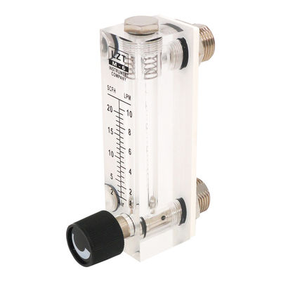 Seri LZT Akrilik Liquid Glass Tube Rotameter Water Flow Meter Untuk Industri