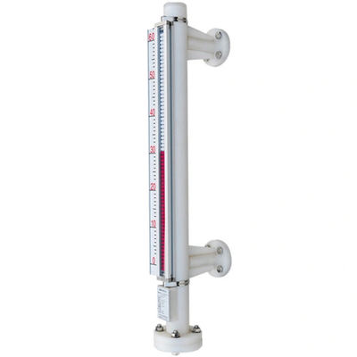 Pengukur Level Magnetik Bahan Polypropylene anti korosi untuk cairan kimia