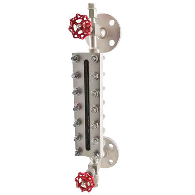 Flange Connection Boiler Water Reflex Sight Glass Level Gauge Suhu Tinggi